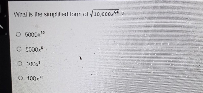 What is the simplified form of V10,000 ,​-example-1