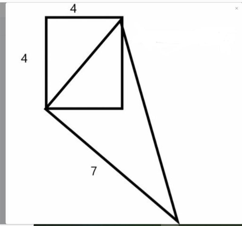 Finding area of triangle with one side being a radical.-example-1