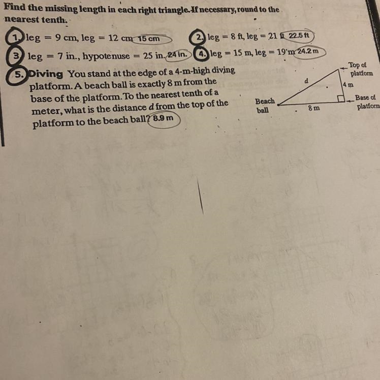 The answers are circled I need the process on how to get them-example-1