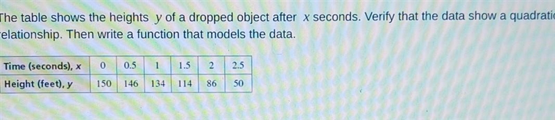 the function y=________ models the data.how long is the object in the air? round your-example-1