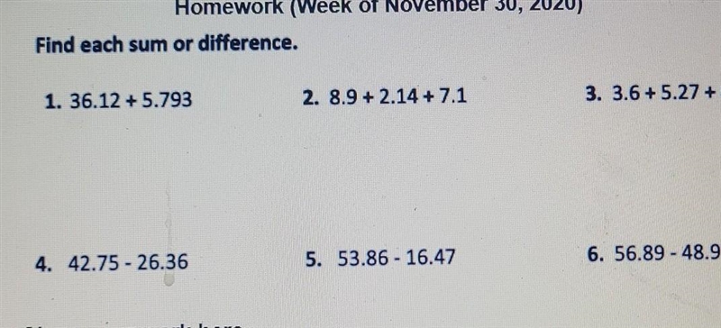 Find each sum or differences . For the first one-example-1