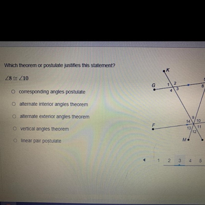 Which theorem or postulate justifies this statement 8/10-example-1