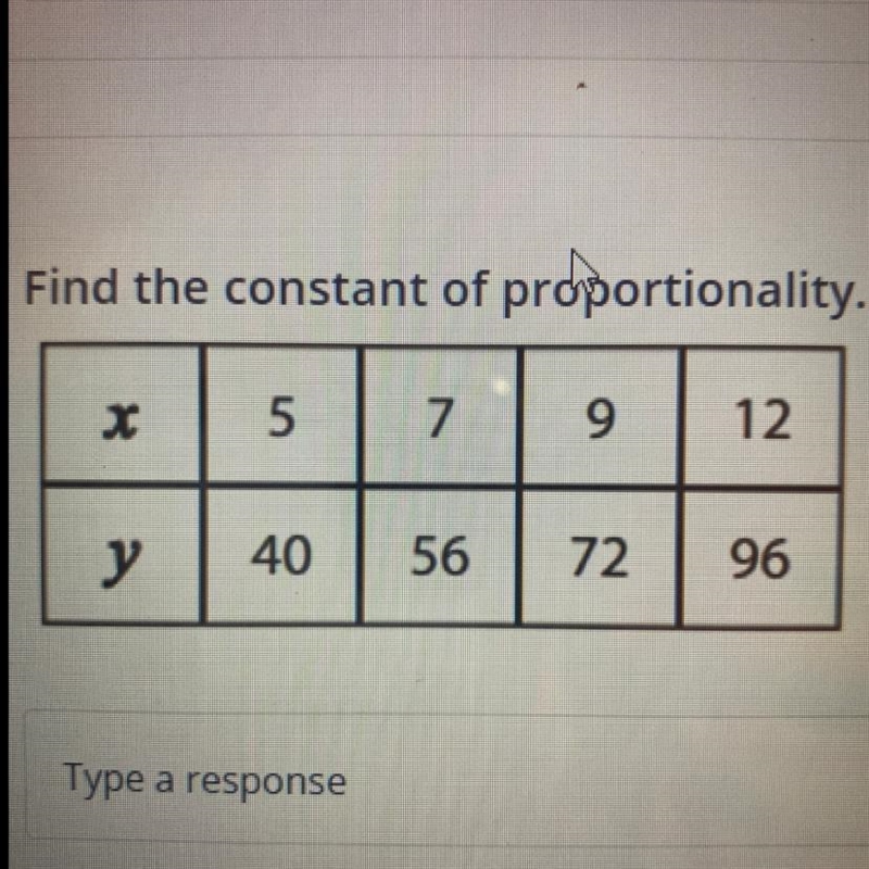 Find the constant of proportionality.-example-1