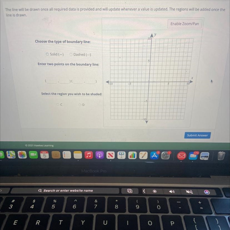 Solve a system of two linear inequalities graphically. Graph the solution set of the-example-1