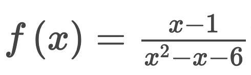 Draw the graph for f(x)=x-1/x^2-x-6 and state:a. the x-intercept(s).b. the y-intercept-example-1