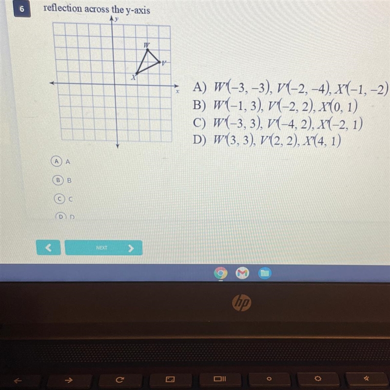 What is the reflection across the y-axis?-example-1