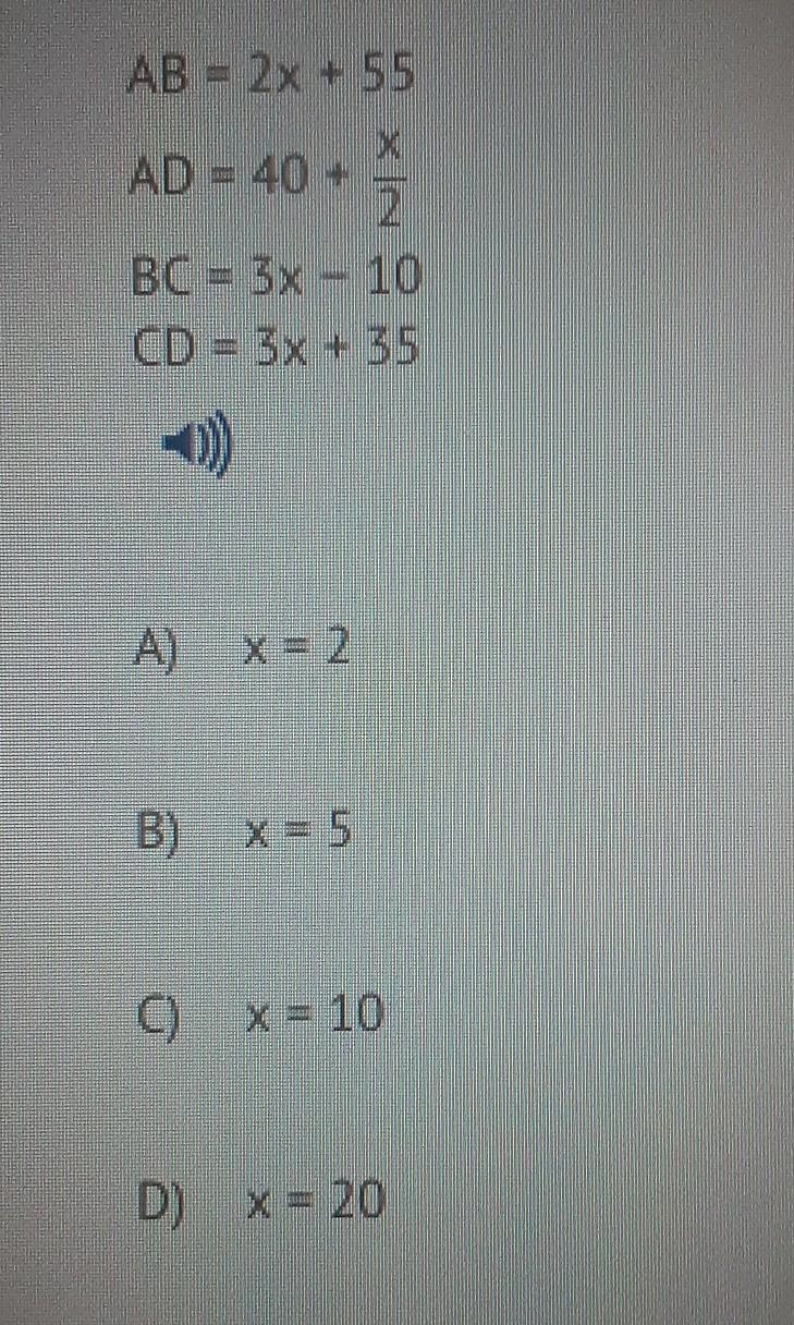 The quadrilateral ABCD is a parallelogram if both pairs of opposite sides are congruent-example-1