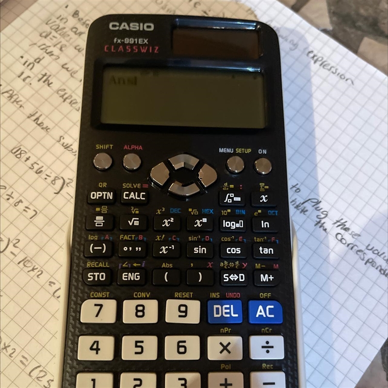 I need help on how to calculate this problem on my scientific calculator. Number 1-example-1