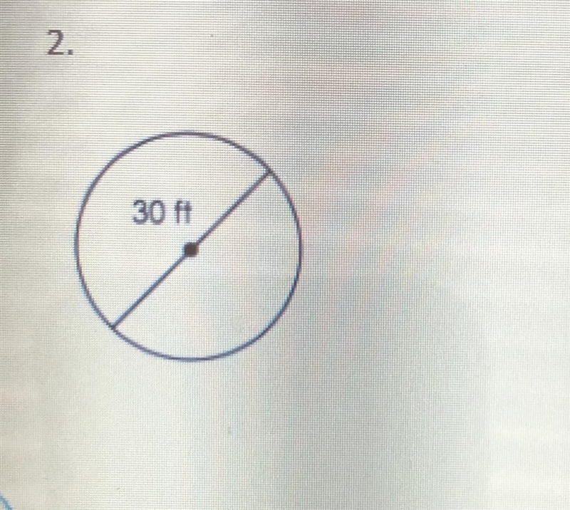 Calculate the circumference of the circle. Round decimals answer to the nearest tenth-example-1