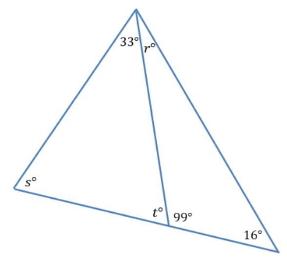 Find the value of r, s, and t. Show all work.-example-1