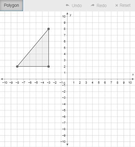 Graph the image of the pre-image shown below, rotated 90° counterclockwise (+90°) about-example-1