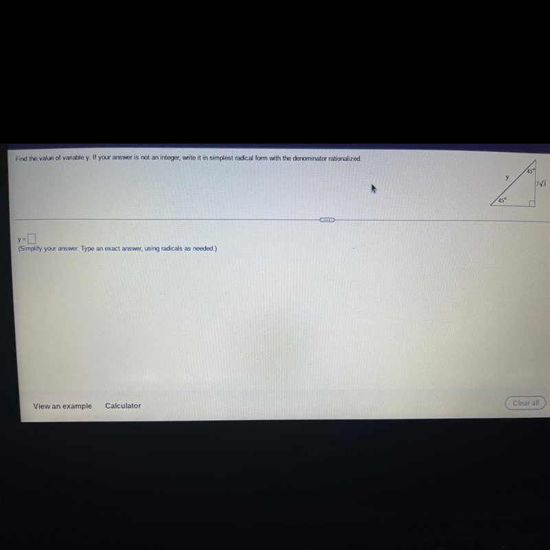 what is y? i understood every question before this one, i think i maybe typing the-example-1