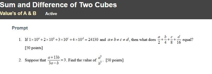 If 1 x 10^a + 2 x 10^b + 3 x 10^c + 4 x 10^d = 24130 and a≠b≠c≠d, then what does a-example-1