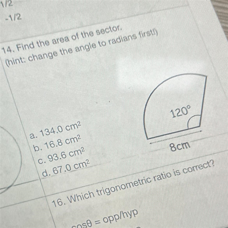 I only need the answer from these multiple choices of question 14 thank you-example-1