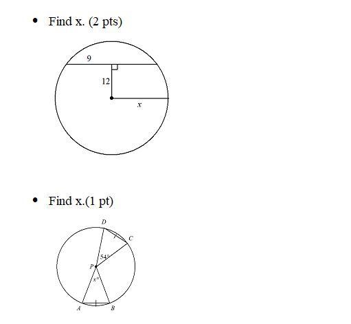 Find x ...............-example-1