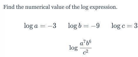 Find the numerical value of the log expression.-example-1