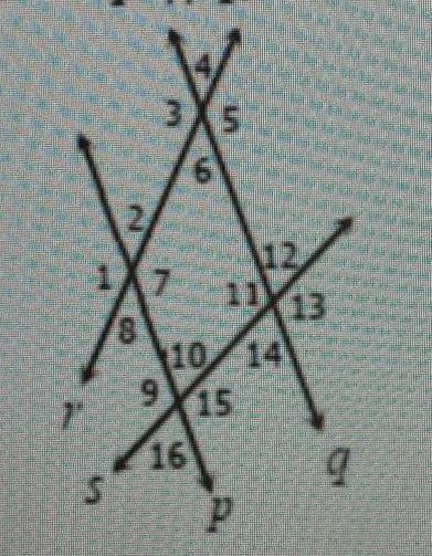 If p || , m<7 = 131°, and m<16 = 88°, find the measure of the missing angle-example-1