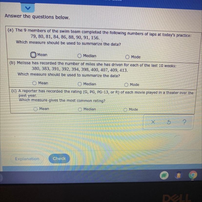 Answer the questions below.(a) Each member of the football team was asked to report-example-1