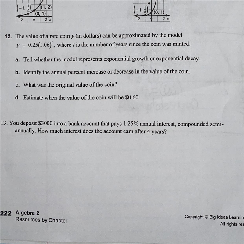 I need help understanding and finding the answer to number 13-example-1