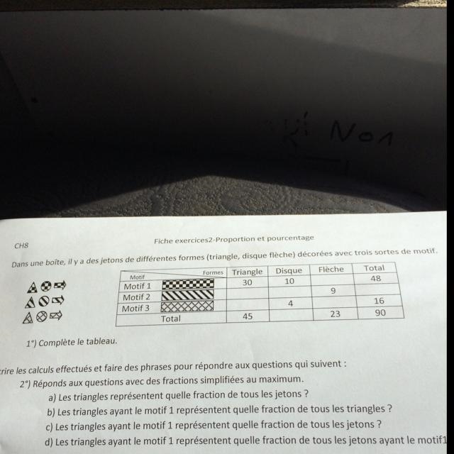 Dans une boîte, il y a des jetons de différentes formes (triangle, disque flèche) d-example-1