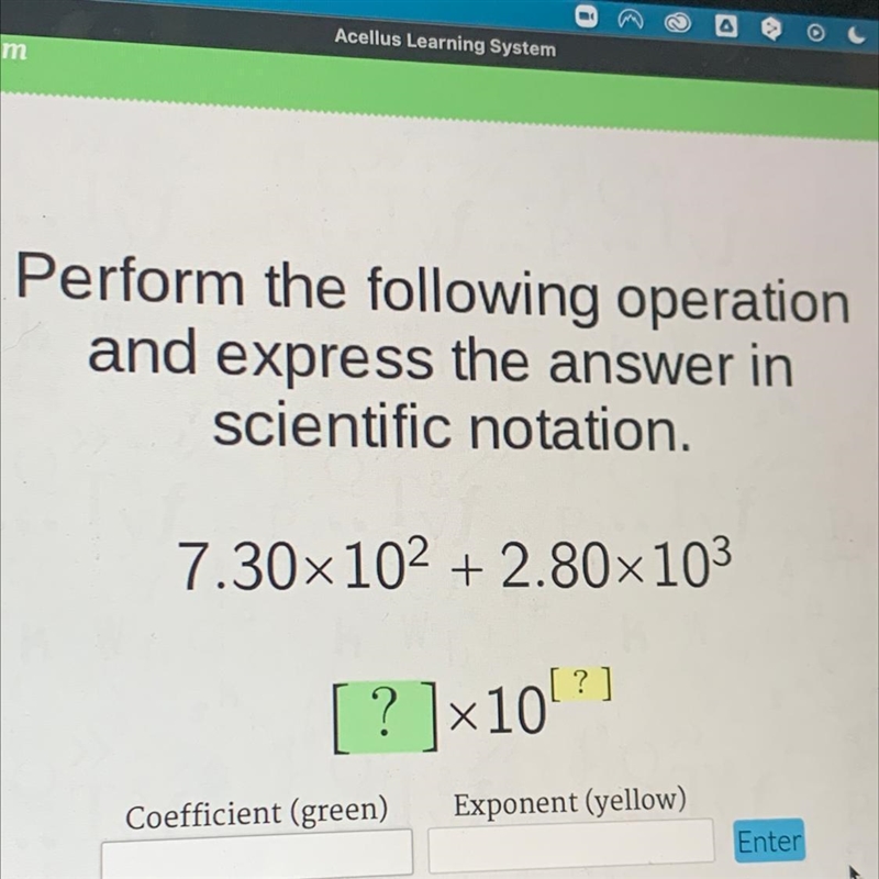 Perform the following operation and express the answer in scientific notation. 7.30x-example-1