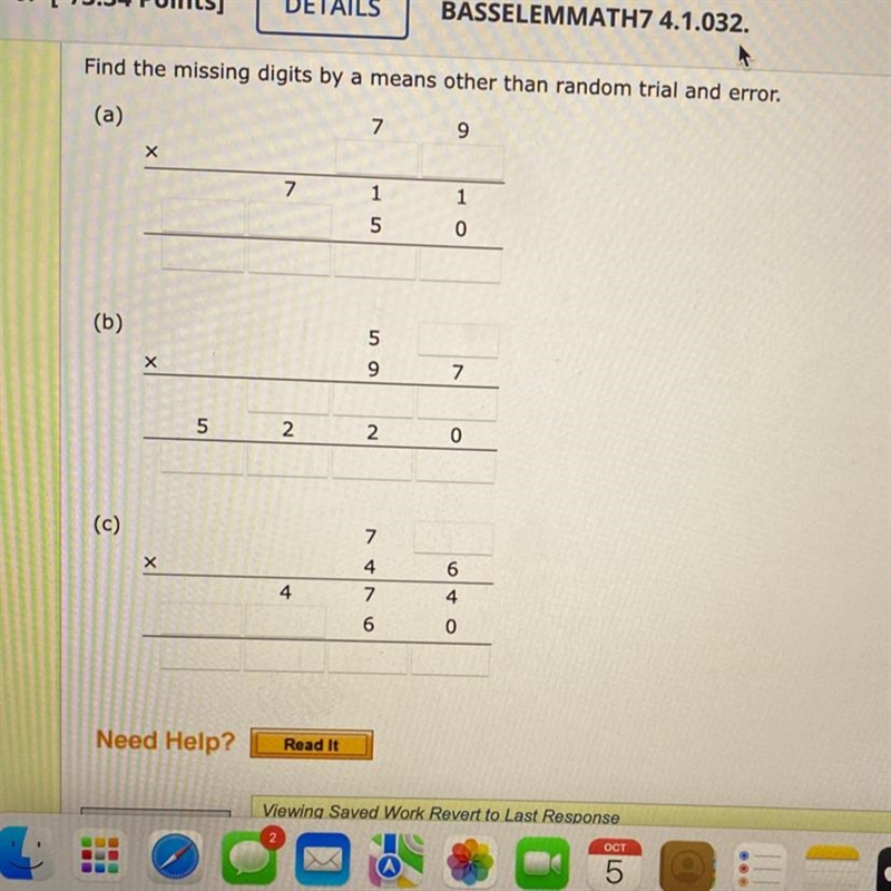 Find the missing digits by a means other than random trial and error. Help pls!!-example-1