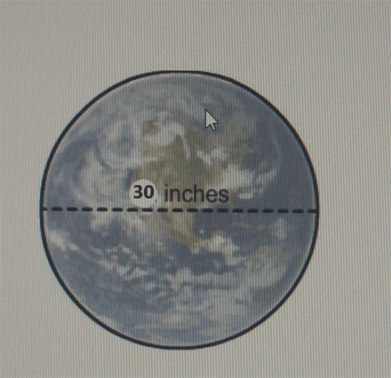 a globe has a diameter of 30 in. the volume of this globe is approximately ___ cubic-example-1