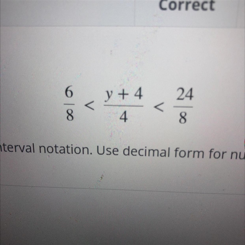 Solve the inequality and express your answer in interval notation. Use decimal form-example-1