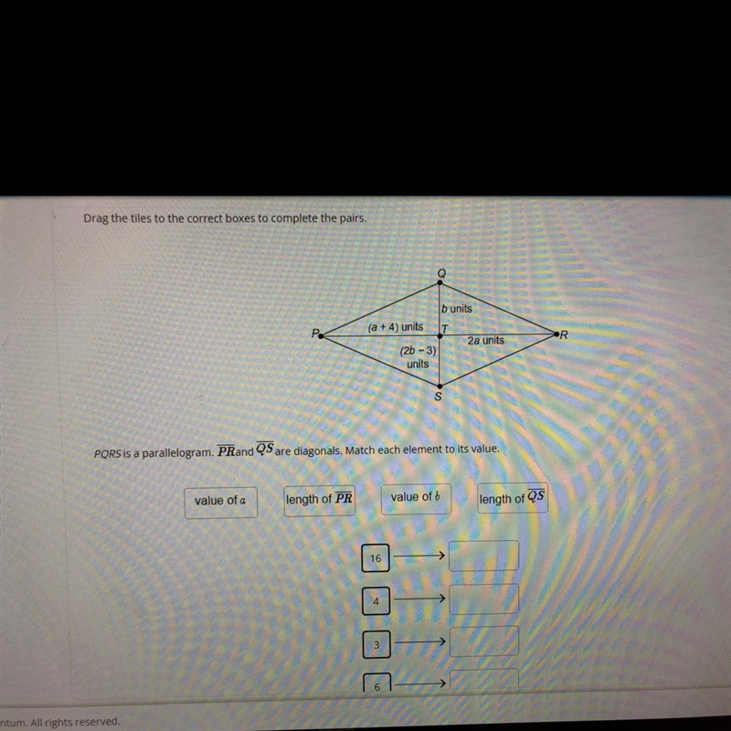 Drag the tiles to the correct boxes to complete the pairs-example-1