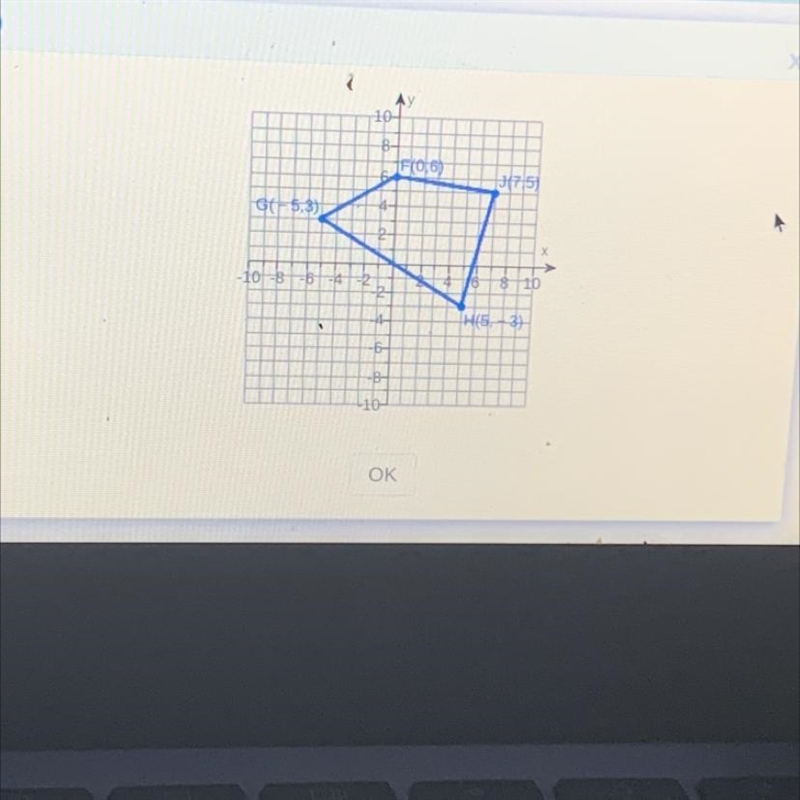 Graph r(90°.0) (FGHJ).Which graph below shows the preimage FGHJ and the image F'G-example-1