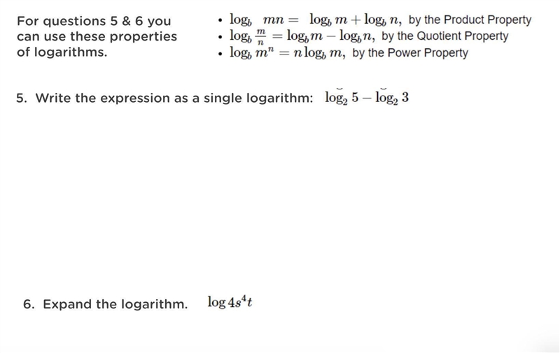 How can I explain how to do this step by step using one of these three ways? 1. logb-example-1