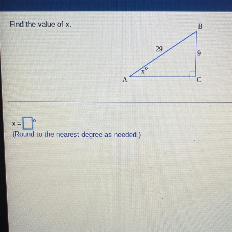 What is x? how would i find the value of-example-1