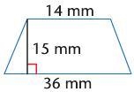 Find the area of the trapezoid A.) 270 mm2 B.) 375 mm2 C.) 750 mm2 D.) 3780 mm2 I-example-1