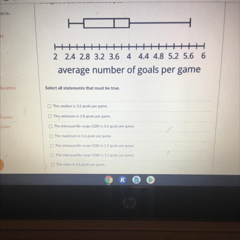 Select all statements that must be true. (Select all that apply) Students selecting-example-1