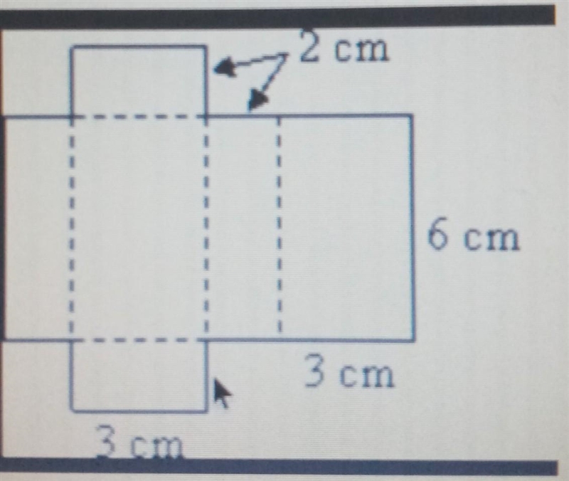 Find the total surface area of the rectangular prismA) 72cm squaredB) 48cm squaredC-example-1