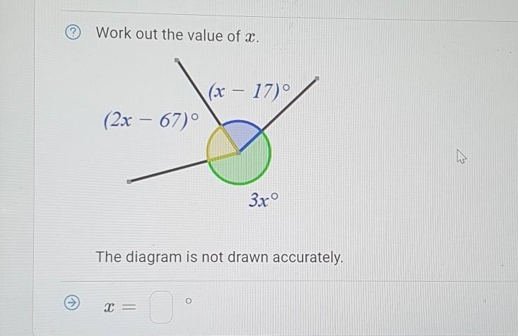 Work out the value of x​-example-1