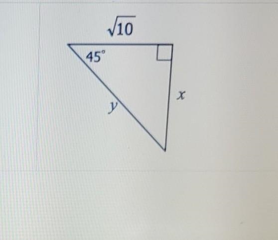 Find the value of each variable.All answers must be in simplest radical form-example-1