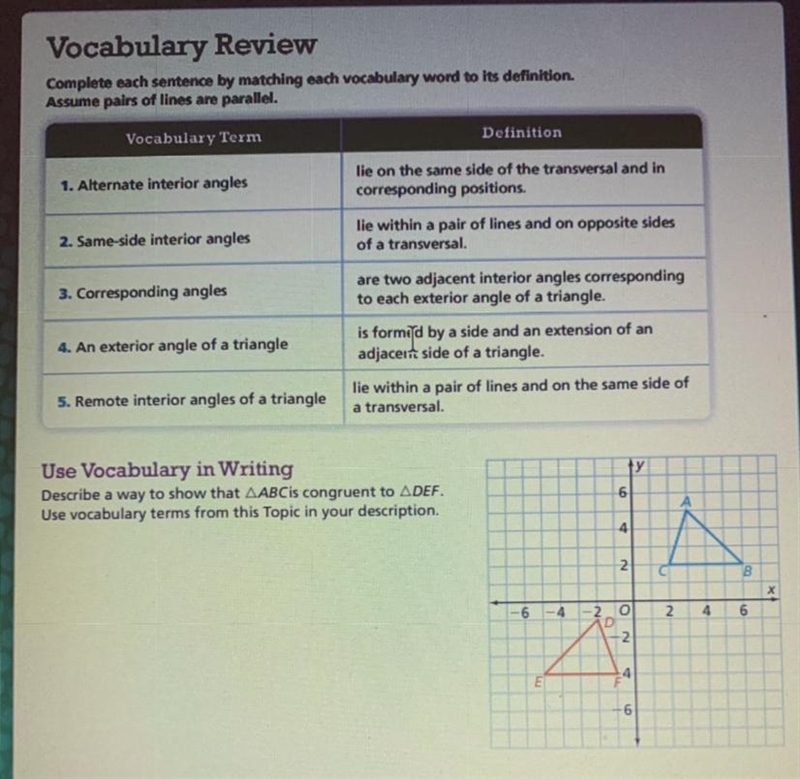 I need to do the “use vocabulary in writing part” But if I can get help with all that-example-1