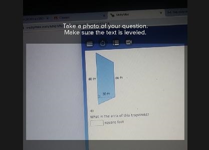 80 ft 66 ft 30 ft What is the area of this trapezoid? square feet-example-1