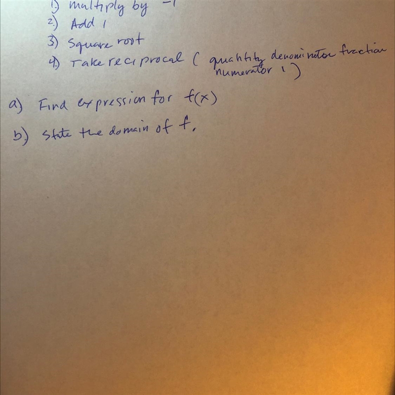 F is function that take real number x and perform these four steps.-example-1