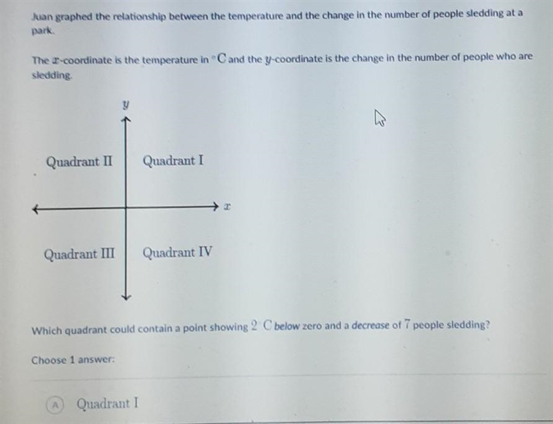 Is it Quadrant I or Quadrant II or Quadrant III or Quadrant IV-example-1