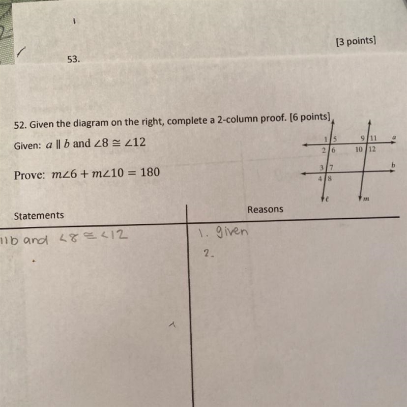 Please write in a two column proof if possible thank you so much the question is in-example-1