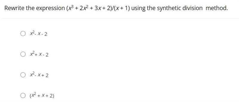 Rewrite the given rational expression in the form q(x) + r(x)/b(x) where q(x) = quotient-example-1