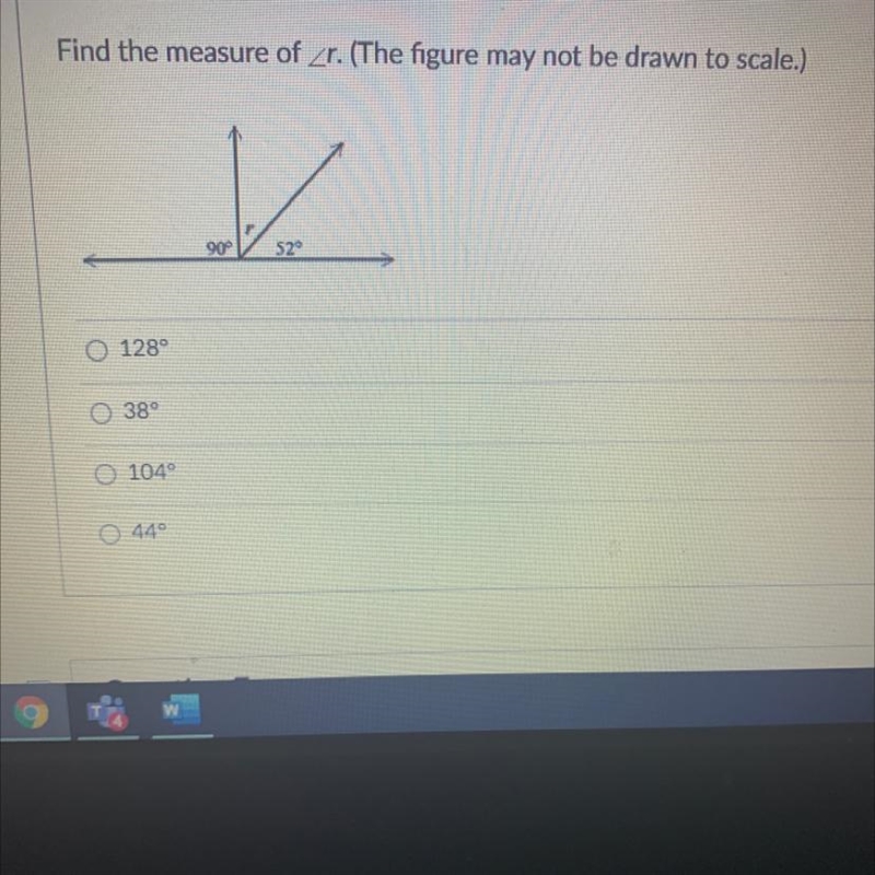 Find the measure of Zr. (The figure may not be drawn to scale.)90529-example-1