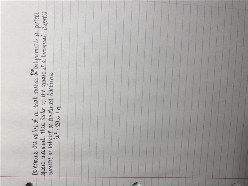 Determine the value of n that makes the polynomial a perfect square trinomial. Then-example-1