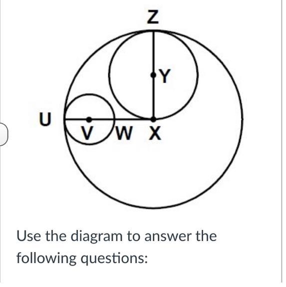 If UW = 4, what is the length of the radius of circle V?-example-1