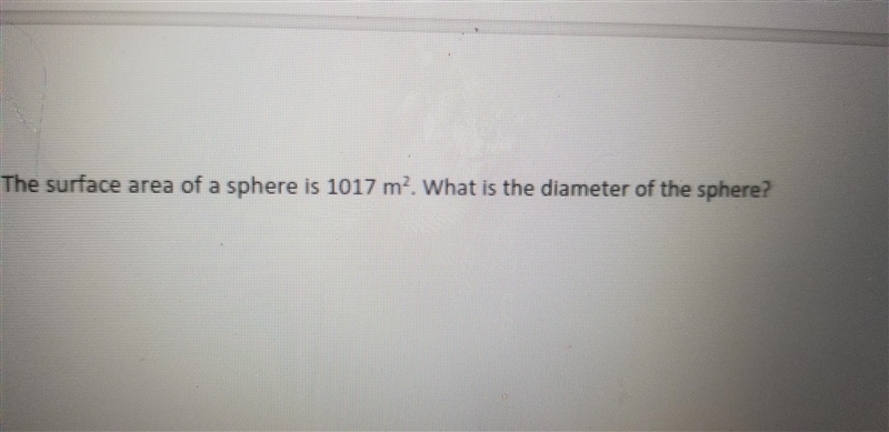 Whats the diameter of the sphere-example-1