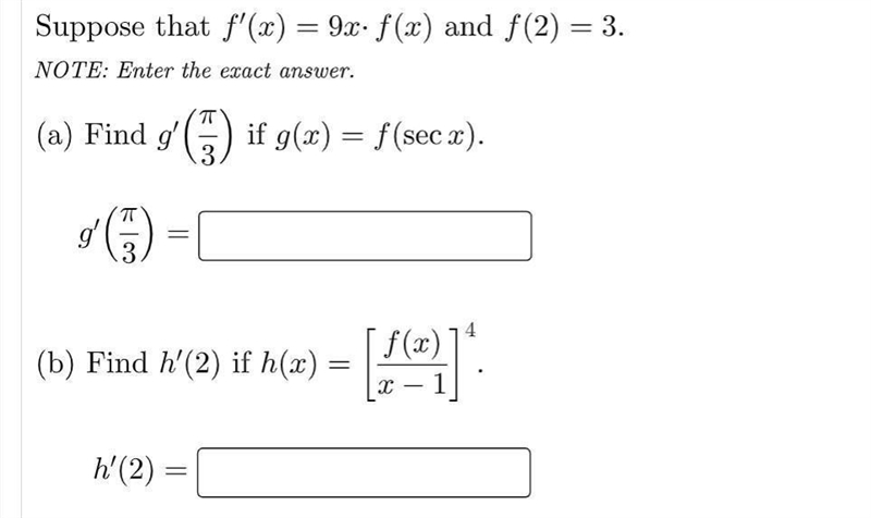 CALCULUS HOMEWORK:DERIVATIVE-example-1