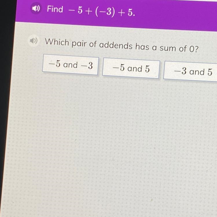 Which pair of addenda has sun of 0?-example-1