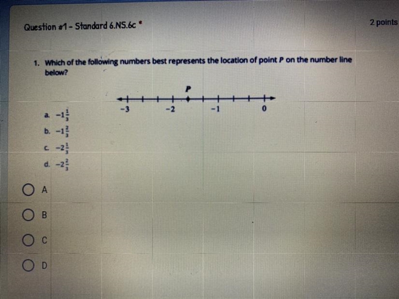 Which of the following numbers best represents the location of point p on the number-example-1